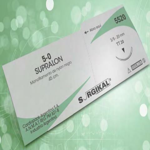 Aguj est nylon n/abs 6-0 3/8 12mm 24u.